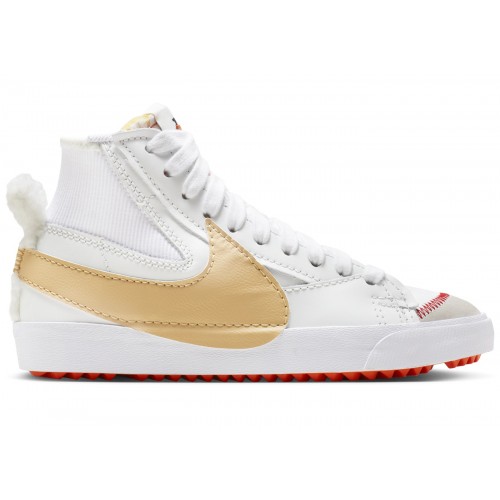 Кроссы Nike Blazer Mid 77 Jumbo Summit White Sesame - мужская сетка размеров