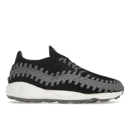 Кроссы Nike Air Footscape Woven Black Smoke Grey (W) - женская сетка размеров