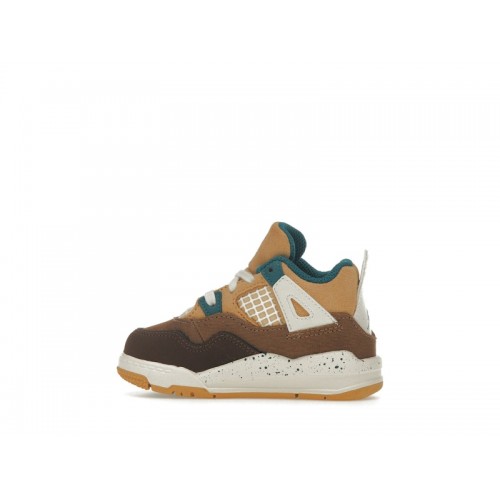 Кроссы Jordan 4 Retro Cacao Wow (TD) - детская сетка размеров