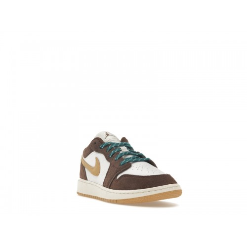 Кроссы Jordan 1 Low SE Cacao Wow (GS) - подростковая сетка размеров