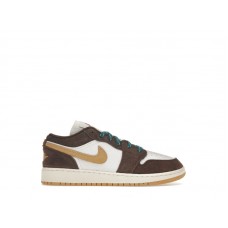 Подростковые кроссовки Jordan 1 Low SE Cacao Wow (GS)