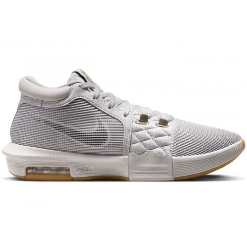 Кроссы Nike LeBron Witness 8 Light Iron Ore Gum - мужская сетка размеров