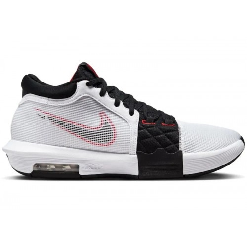 Nike LeBron Witness 8 White University Red Black - мужская сетка размеров