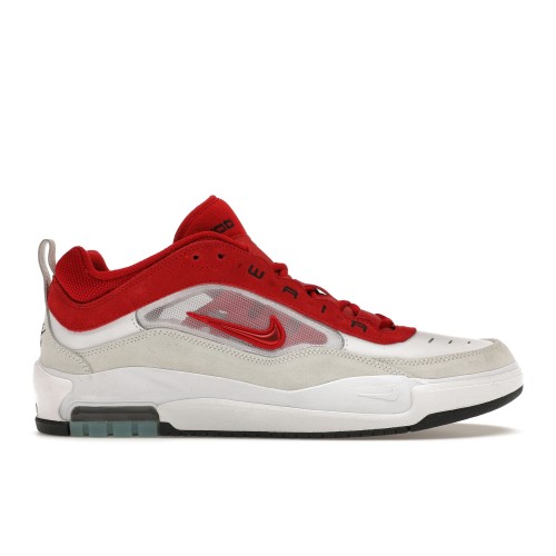 Кроссы Nike SB Air Max Ishod Wair 2 White Varsity Red - мужская сетка размеров