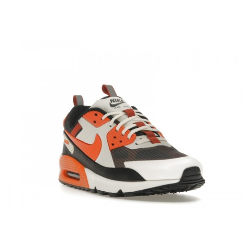 Кроссы Nike Air Max 90 Drift Phantom Dark Smoke Grey Safety Orange - мужская сетка размеров