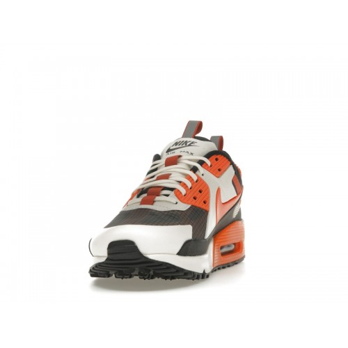 Кроссы Nike Air Max 90 Drift Phantom Dark Smoke Grey Safety Orange - мужская сетка размеров
