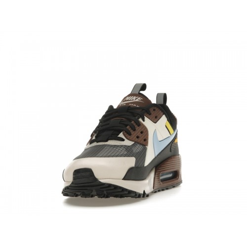 Кроссы Nike Air Max 90 Drift Eclectic Light Blue Brown - мужская сетка размеров