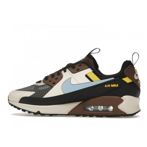 Кроссы Nike Air Max 90 Drift Eclectic Light Blue Brown - мужская сетка размеров