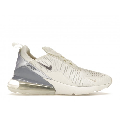 Кроссы Nike Air Max 270 Sail Oxygen Purple (W) - женская сетка размеров