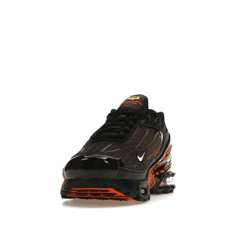 Кроссы Nike Air Max Plus 3 Black Orange Spirograph - мужская сетка размеров