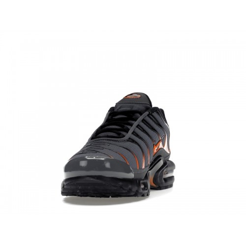 Кроссы Nike Air Max Plus Grey Orange (2022) - мужская сетка размеров