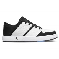 Подростковые Jordan Nu Retro 1 Low White Black (GS)