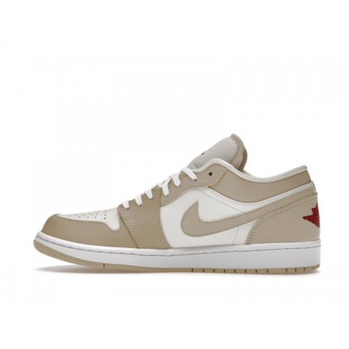 Кроссы Jordan 1 Low SE Sail Rattan University Red - мужская сетка размеров