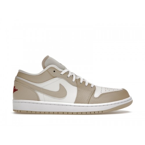 Кроссы Jordan 1 Low SE Sail Rattan University Red - мужская сетка размеров