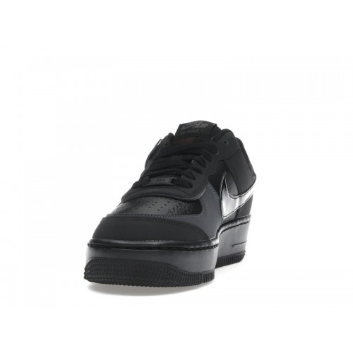 Nike Air Force 1 Low Shadow Triple Black (W) - женская сетка размеров