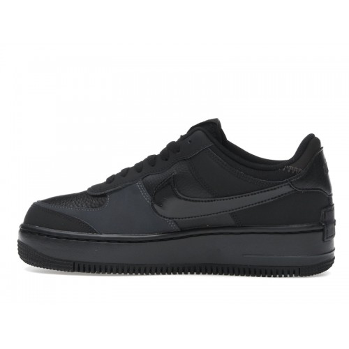 Nike Air Force 1 Low Shadow Triple Black (W) - женская сетка размеров
