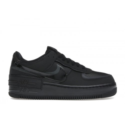 Nike Air Force 1 Low Shadow Triple Black (W) - женская сетка размеров