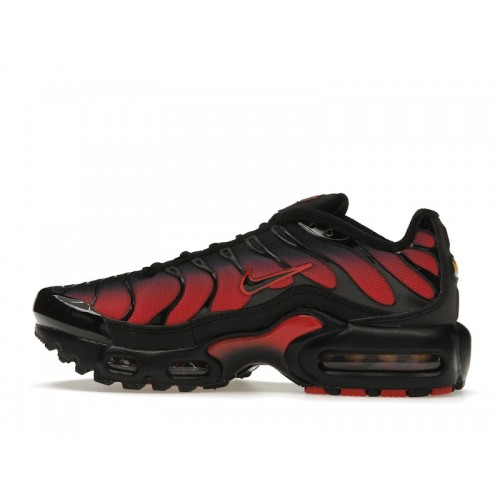 Кроссы Nike Air Max Plus Red Black (GS) - подростковая сетка размеров