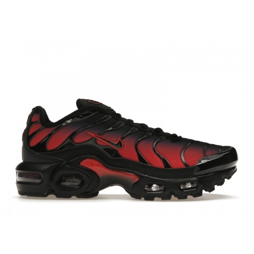 Кроссы Nike Air Max Plus Red Black (GS) - подростковая сетка размеров