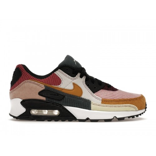 Кроссы Nike Air Max 90 Multi-Corduroy (W) - женская сетка размеров