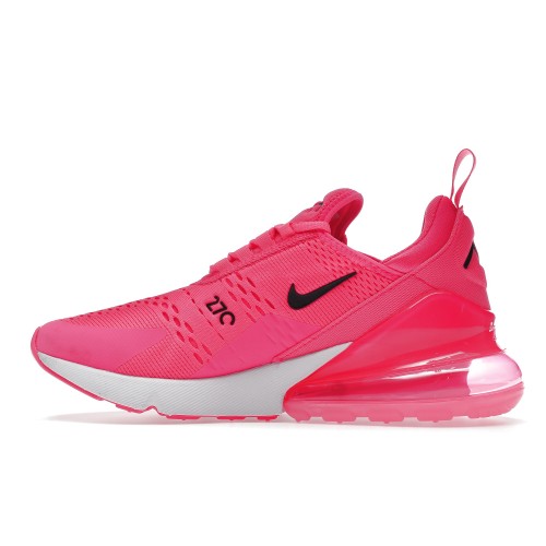 Кроссы Nike Air Max 270 Hyper Pink Black (W) - женская сетка размеров