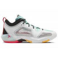 Кроссовки Jordan 37 Low PF Guo Ailun White Island Green Black Metallic Silver