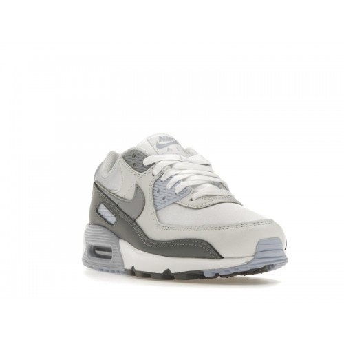 Кроссы Nike Air Max 90 White Wolf Gray Photon Dust (W) - женская сетка размеров