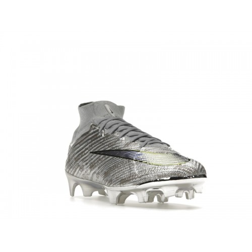 Nike Zoom Mercurial Superfly 9 Elite XXV SE FG Metallic Silver - мужская сетка размеров