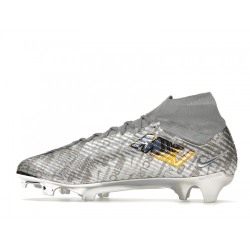 Nike Zoom Mercurial Superfly 9 Elite XXV SE FG Metallic Silver - мужская сетка размеров
