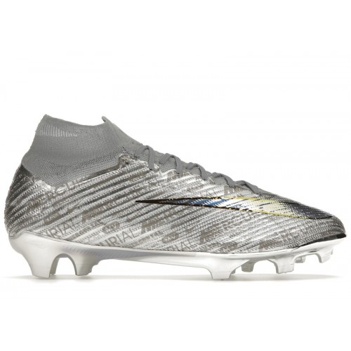 Nike Zoom Mercurial Superfly 9 Elite XXV SE FG Metallic Silver - мужская сетка размеров