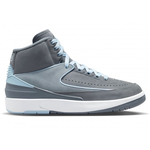 Кроссы Jordan 2 Retro Cool Grey (W) - женская сетка размеров