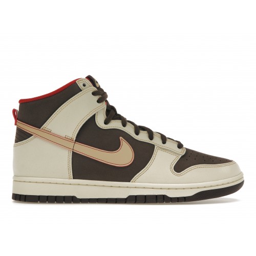 Кроссы Nike Dunk High SE Baroque Brown - мужская сетка размеров