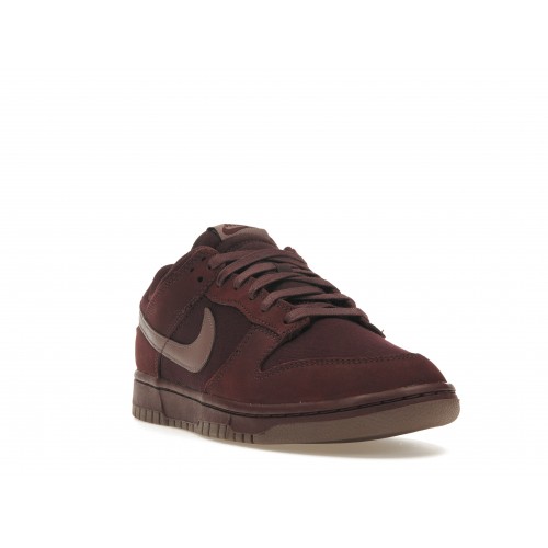 Кроссы Nike Dunk Low Retro Premium Burgundy Crush - мужская сетка размеров
