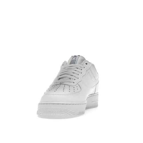 Кроссы Nike Air Force 1 Low Reflective Swoosh White Blue - мужская сетка размеров