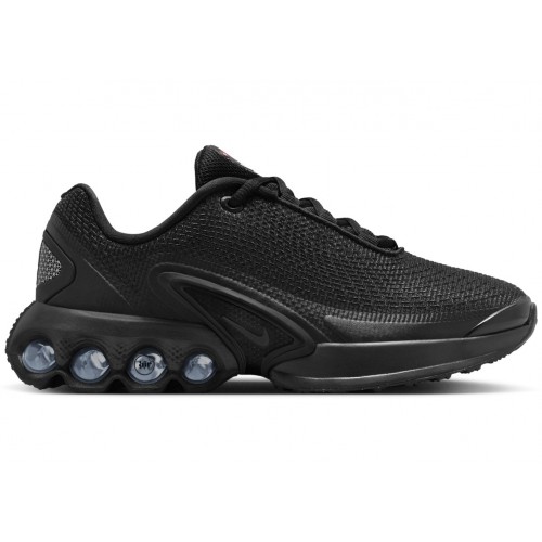 Кроссы Nike Air Max Dn Black Metallic Dark Grey (GS) - подростковая сетка размеров