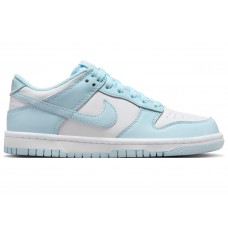 Подростковые кроссовки Nike Dunk Low White Glacier Blue (GS)