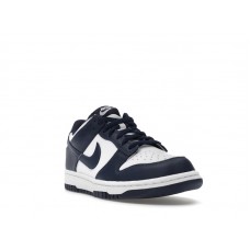Подростковые Nike Dunk Low White Midnight Navy (GS)