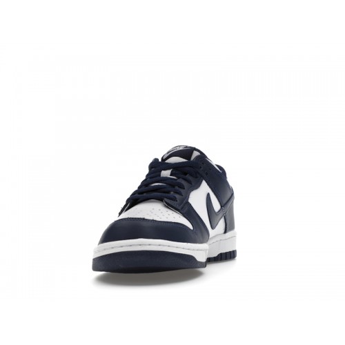 Nike Dunk Low White Midnight Navy (GS) - подростковая сетка размеров