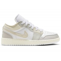 Подростковые кроссовки Jordan 1 Low SE Craft Inside Out Tech Grey (GS)