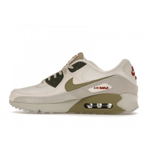 Кроссы Nike Air Max 90 Phantom Neutral Olive - мужская сетка размеров