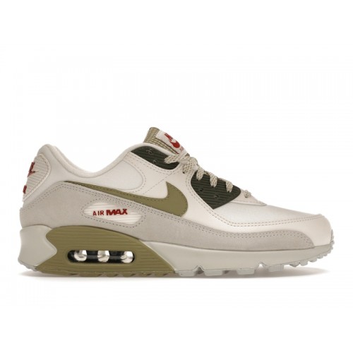 Кроссы Nike Air Max 90 Phantom Neutral Olive - мужская сетка размеров