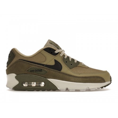 Кроссы Nike Air Max 90 Neutral Olive - мужская сетка размеров