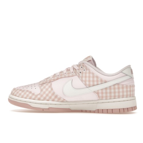 Кроссы Nike Dunk Low Pearl Pink Gingham (W) - женская сетка размеров