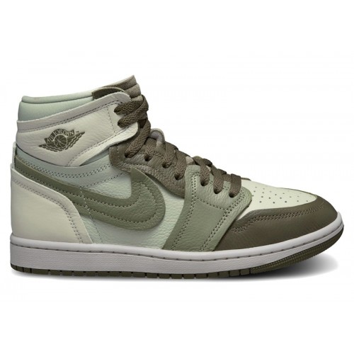 Wmns Air Jordan 1 High Method of Make Medium Olive Oil Green - женская сетка размеров