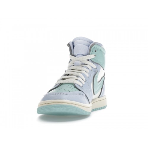 Wmns Air Jordan 1 High Method of Make Hydrogen Blue Light Dew - женская сетка размеров