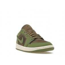 Женские Jordan 1 Low SE Brown Kelp Sky J Light Olive (W)
