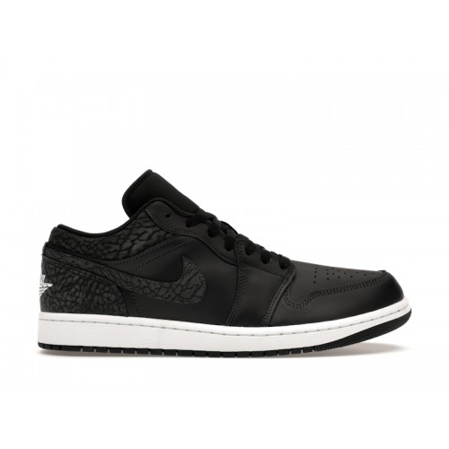 Кроссы Jordan 1 Low SE Black Elephant - мужская сетка размеров