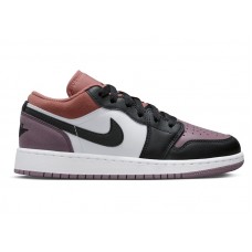 Подростковые Jordan 1 Low SE White Sky J Orange Sky J Mauve Black (GS)