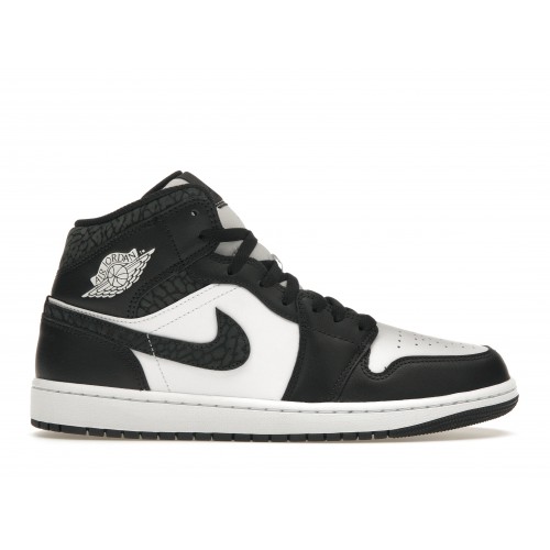 Кроссы Jordan 1 Mid SE Panda Elephant - мужская сетка размеров