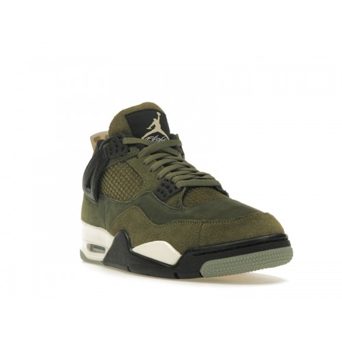 Кроссы Jordan 4 Retro SE Craft Medium Olive - мужская сетка размеров